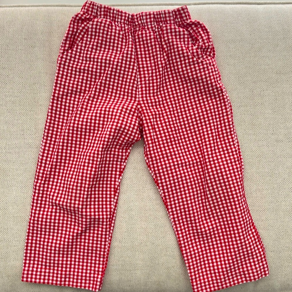 Bailey Boys Red Gingham Pants